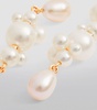 Yellow Gold and Pearl Petite Splash Earrings