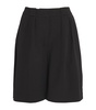 Wool Pleated Bermuda Shorts