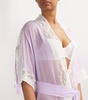 Silk Lace-Trim Costanza Robe