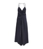 Satin Asymmetric Maxi Dress