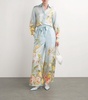 Silk Floral Waverly Wide-Leg Trousers