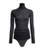 Wool Draped Bodysuit 