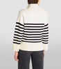 Striped Funnel-Neck Sweater