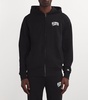 Cotton Logo Zip-Up Hoodie