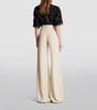 Silk Flared Trousers