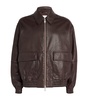 Leather Bomber Jacket