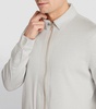 Silk-Cashmere Zip-Up Shirt