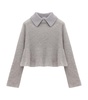 Mohair-Blend Polo Sweater