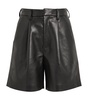 Leather-Blend Carmen Shorts