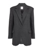 Virgin Wool Check Blazer 