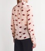 Silk Lip Print Blouse