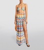 Fringed Zigzag Maxi Skirt