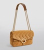 Suede Quilted Shoulder Bag