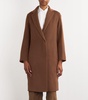 Wool-Blend Classic Straight Coat