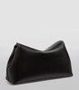 Leather T-Lock Clutch Bag