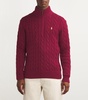 Cotton Quarter-Zip Sweater