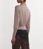 Wool-Silk Embellished Polo Sweater 