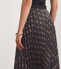 Paisley Print Pleated Skirt