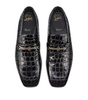 MJ Moc Croc-Embossed Leather Loafers