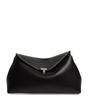 Leather T-Lock Clutch Bag