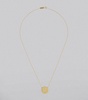 Yellow Gold and Diamond Letter Disc D Necklace