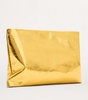 Metallic Leather Bettina Clutch Bag