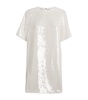 Sequinned T-Shirt Mini Dress