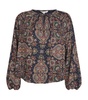  Satin Printed Solay Blouse