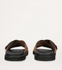 Leather Promenade Cross Sandals