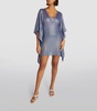 Metallic V-Neck Cover-Up