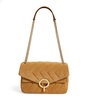 Suede Quilted Shoulder Bag