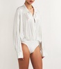 Lamé Shirt Bodysuit