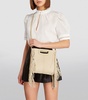 Fringed M Top-Handle Bag