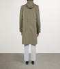 Patch-pocket relaxed-fit cotton parka coat