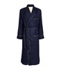 Cashmere-Silk Piped Robe