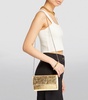 Metallic Leather Cross-Body Bag