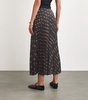 Paisley Print Pleated Skirt