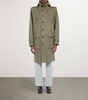 Patch-pocket relaxed-fit cotton parka coat