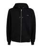 Embroidered Logo Zip-Up Hoodie