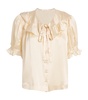 Silk Ruffled-Collar Kelela Blouse