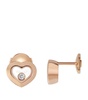 Rose Gold And Diamond Happy Diamonds Icons Earrings