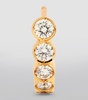 Yellow Gold and Diamond Petite Boucle Ensemble Single Earring