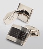 Carbon Fibre D-Shape Cufflinks