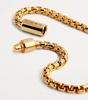 Gold-Plated Silver Box Chain Bracelet