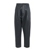 Linen-Blend Shiny Trousers