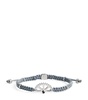 Rhodium-Plated Silver Puzzle Gear Bracelet