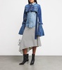 Denim Bell-Sleeve Shirt