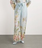 Silk Floral Waverly Wide-Leg Trousers