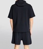 Short-Sleeve Ribbed Hoodie