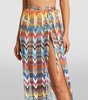 Fringed Zigzag Maxi Skirt